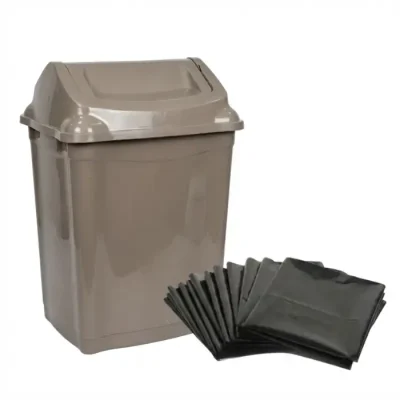 Bao bì ni lông đen cho thùng rác 45l không quai, túi đựng rác 60x90 64x78cm
