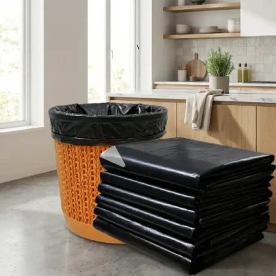 Túi ni lông đựng rác không quai cho sọt rác tròn