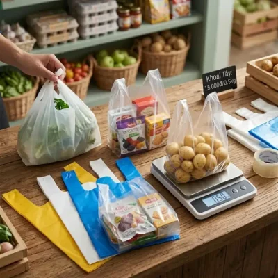 Túi bóng 5kg trong suốt dai bền