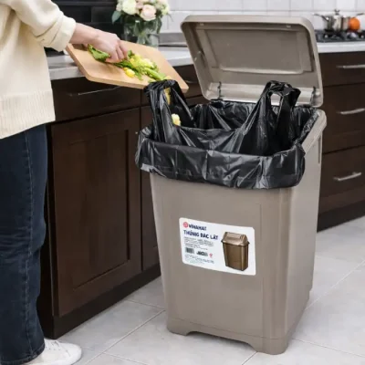 Túi bóng đen 20kg cho thùng 45l dùng cho nhà bếp