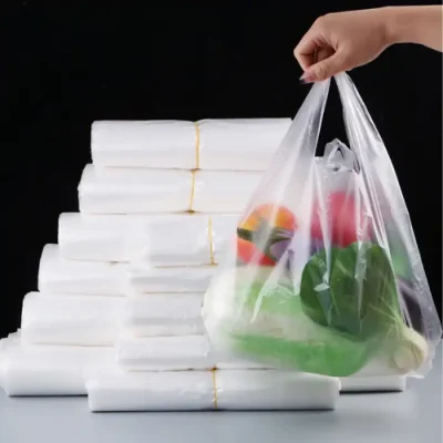 Túi bóng trắng 15kg có quai xách