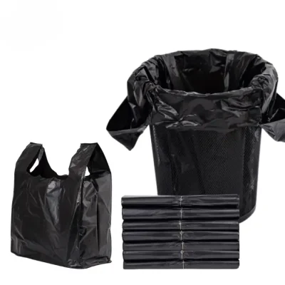 Túi nilon đen có quai loại đẹp dày bóng size 2kg-30kg