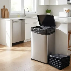 Bao bì nilon không quai cho thùng rác 20-30 lít