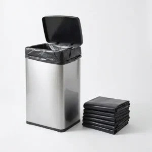 Bao bì nilon không quai cho thùng rác 20-30 lít, túi đựng rác đen kích thước 60x60cm