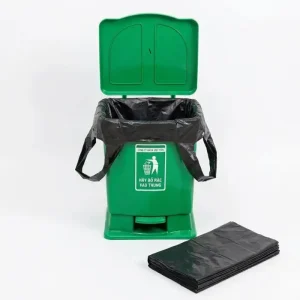 Túi bóng đen 10kg cho thùng rác 15l