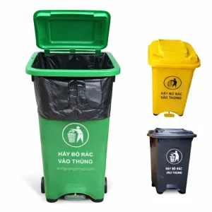 Túi bóng đen 30kg cho thùng rác 60L