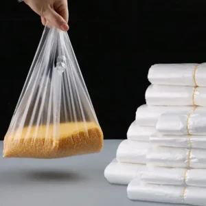 Bao ni lông trắng trong 30kg có quai xách