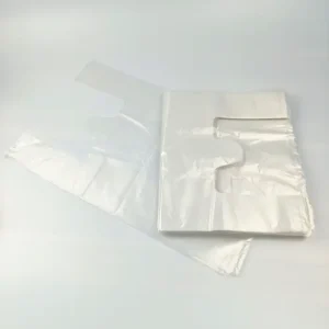 Túi bóng trắng 20kg có quai xách, bao bì túi nhựa trắng trong/ trắng mờ