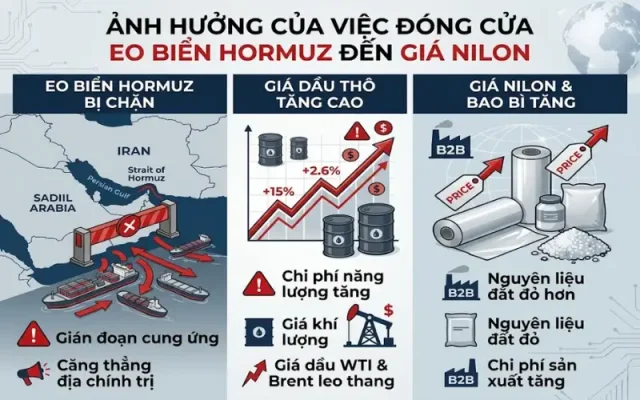 Tại sao giá bao bì nilon tăng khi eo biển Hormuz bị đóng
