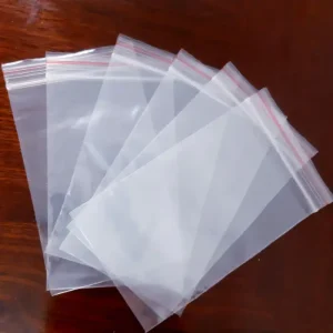 Túi zip chỉ đỏ 4x 7,5cm, túi mini đựng trang sức, linh kiện, thuốc tiện lợi