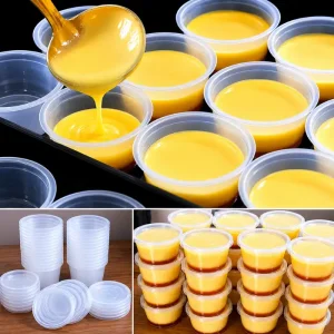 Hộp nhựa làm caramen chịu nhiệt tốt, trong suốt, an toàn