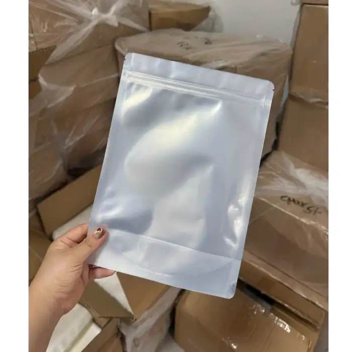 Túi zip bạc 1 mặt chống ẩm tốt, đóng gói thực phẩm chuyên nghiệp Túi zip bạc 1 mặt chống ẩm tốt, đóng gói thực phẩm chuyên nghiệp