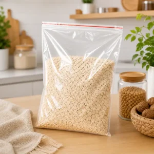 Túi zip chỉ đỏ số 12